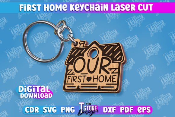 Download First Home Keychain | Housewarming Gift - Housewarming Collection