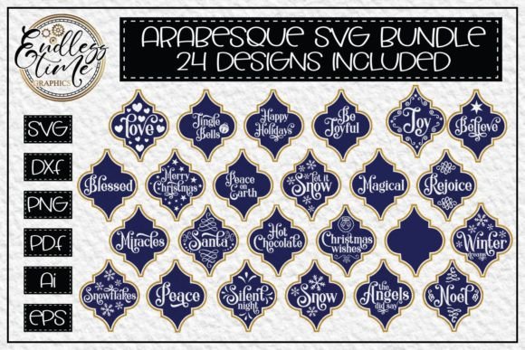 Download Arabesque Tile SVG Bundle - 24 Designs - Premium Resources